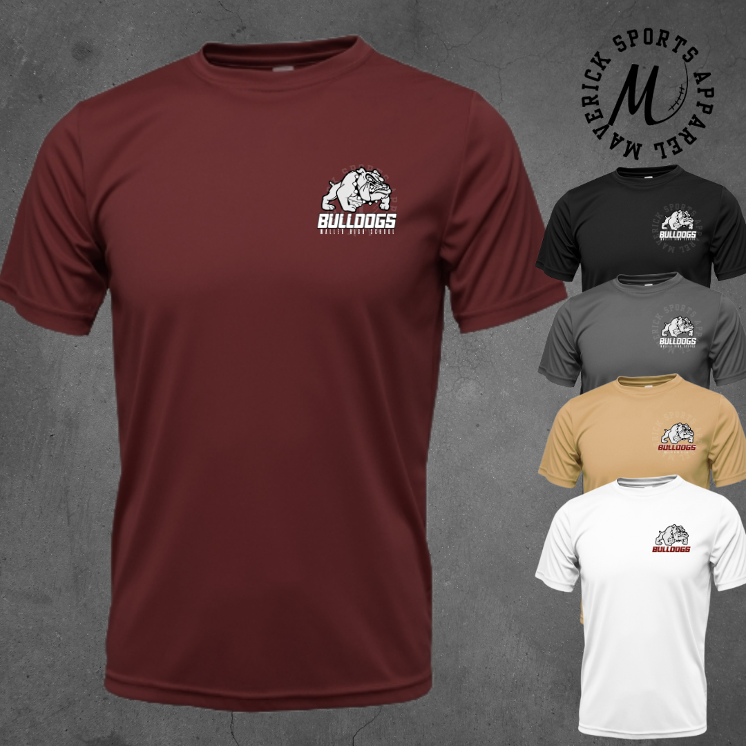 WHS Bulldogs Pocket Xtreme Dri Tek Tee