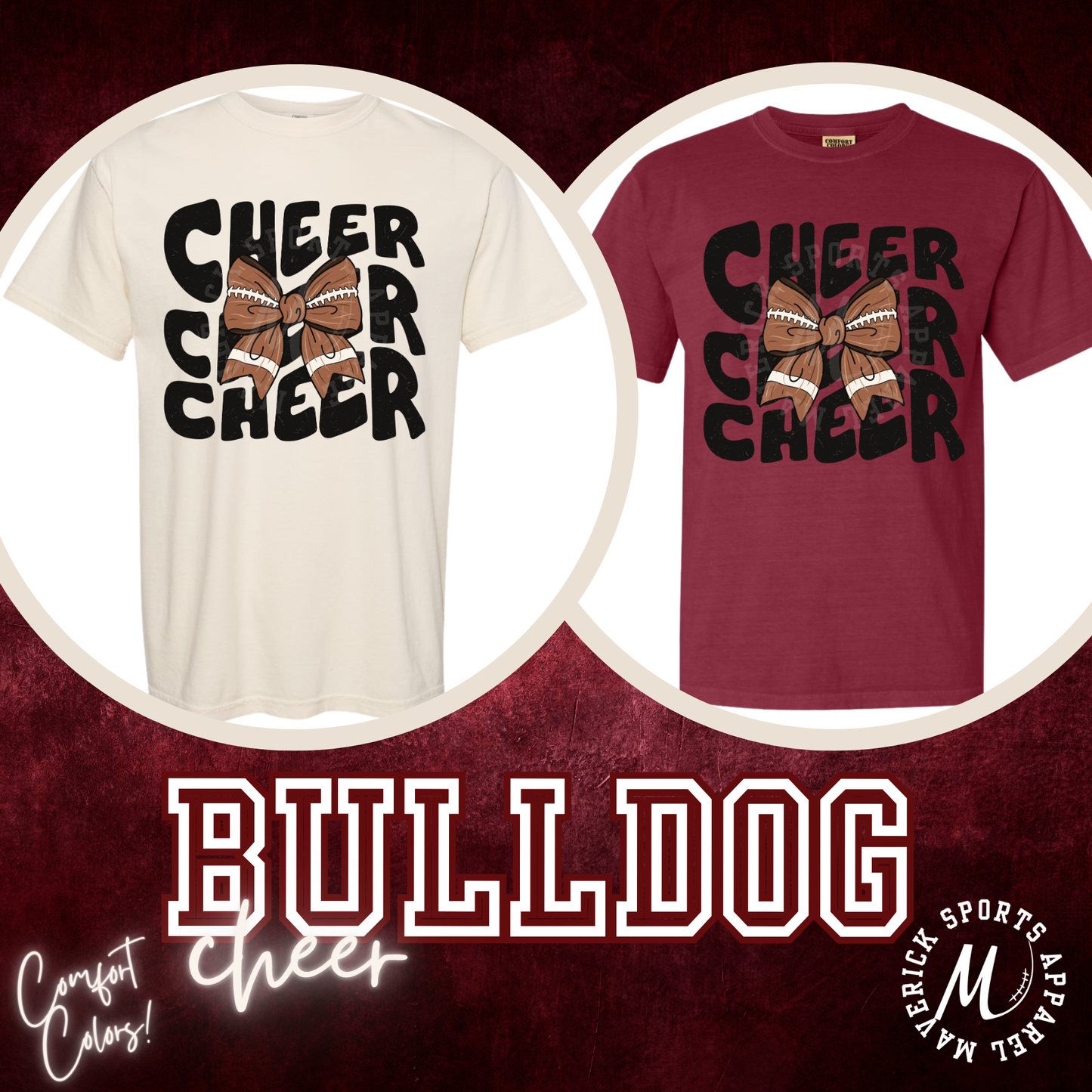 Retro Cheer Comfort Colors Tee