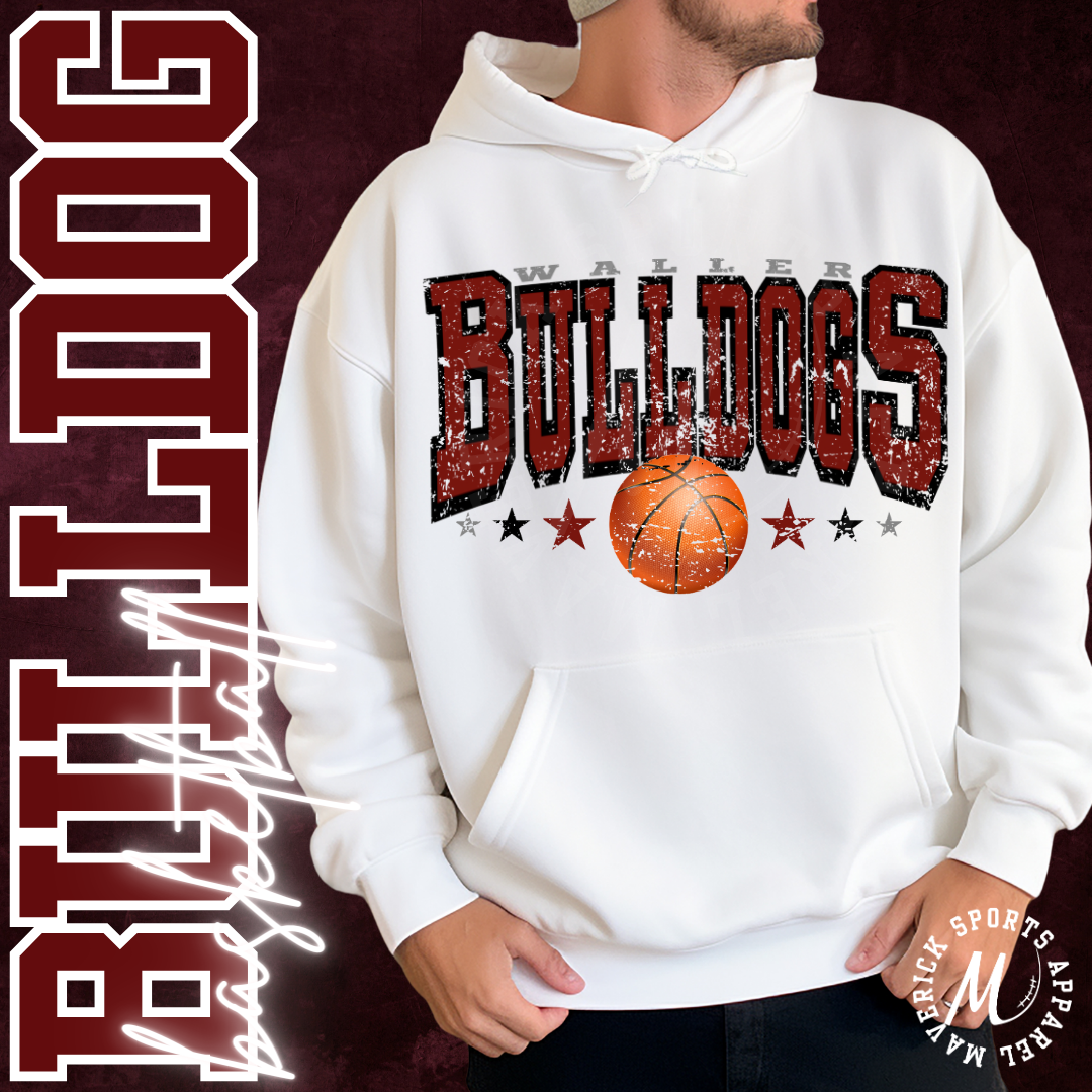 Waller Bulldogs Basketball Hoodie