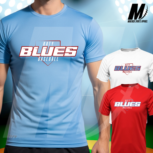 Katy Blues Baseball Xtreme Tek Dri-Fit Tee