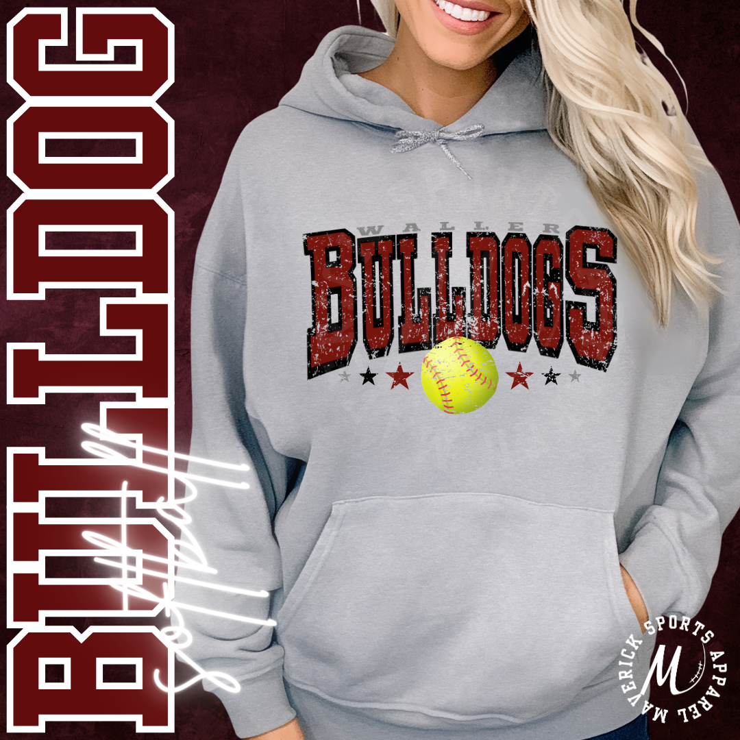 Waller Bulldogs Softball Hoodie