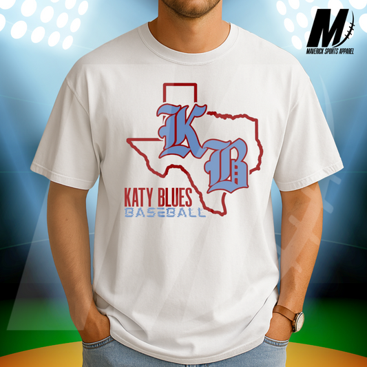 Katy Blues Baseball Comfort Colors® Tee