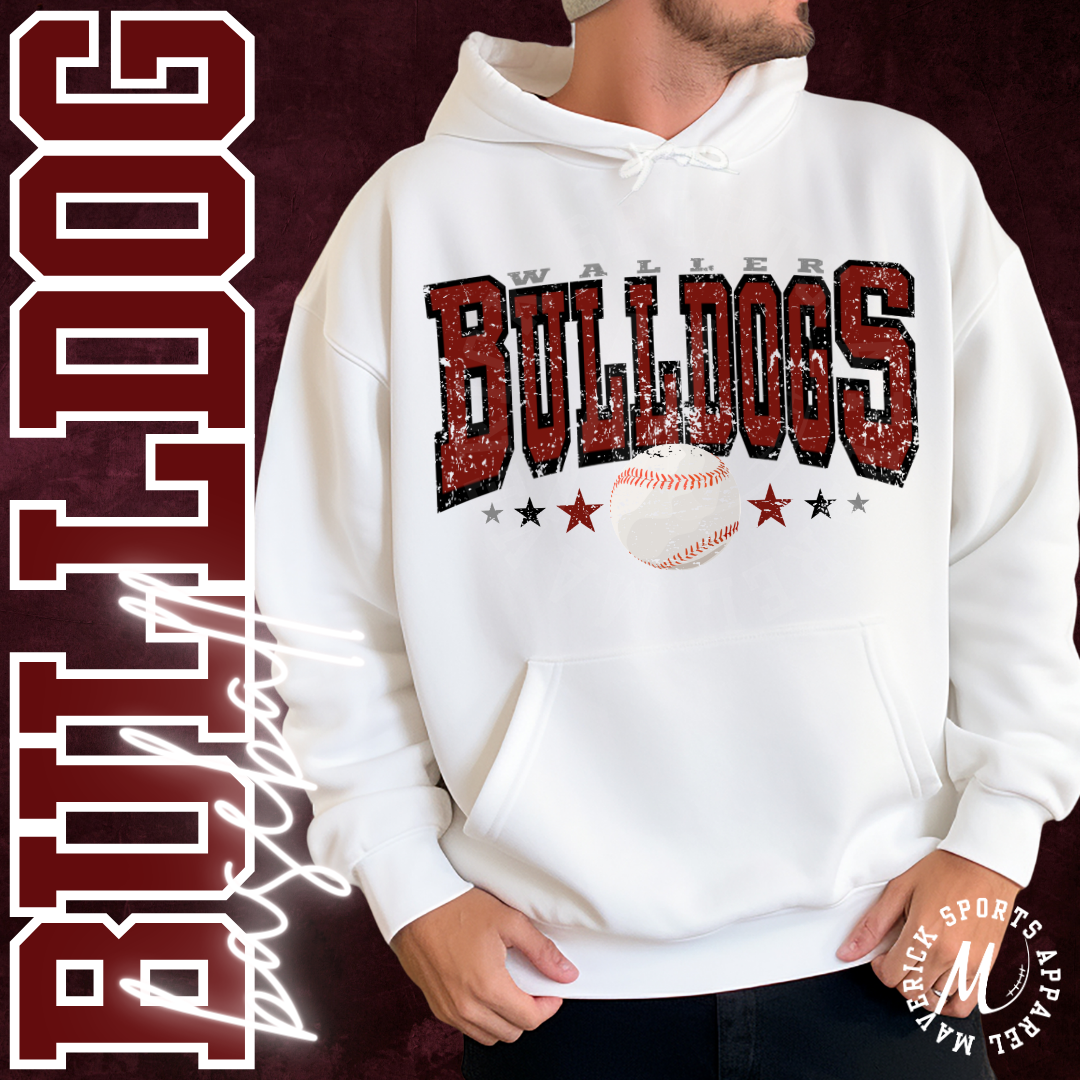 Waller Bulldogs Baseball Hoodie