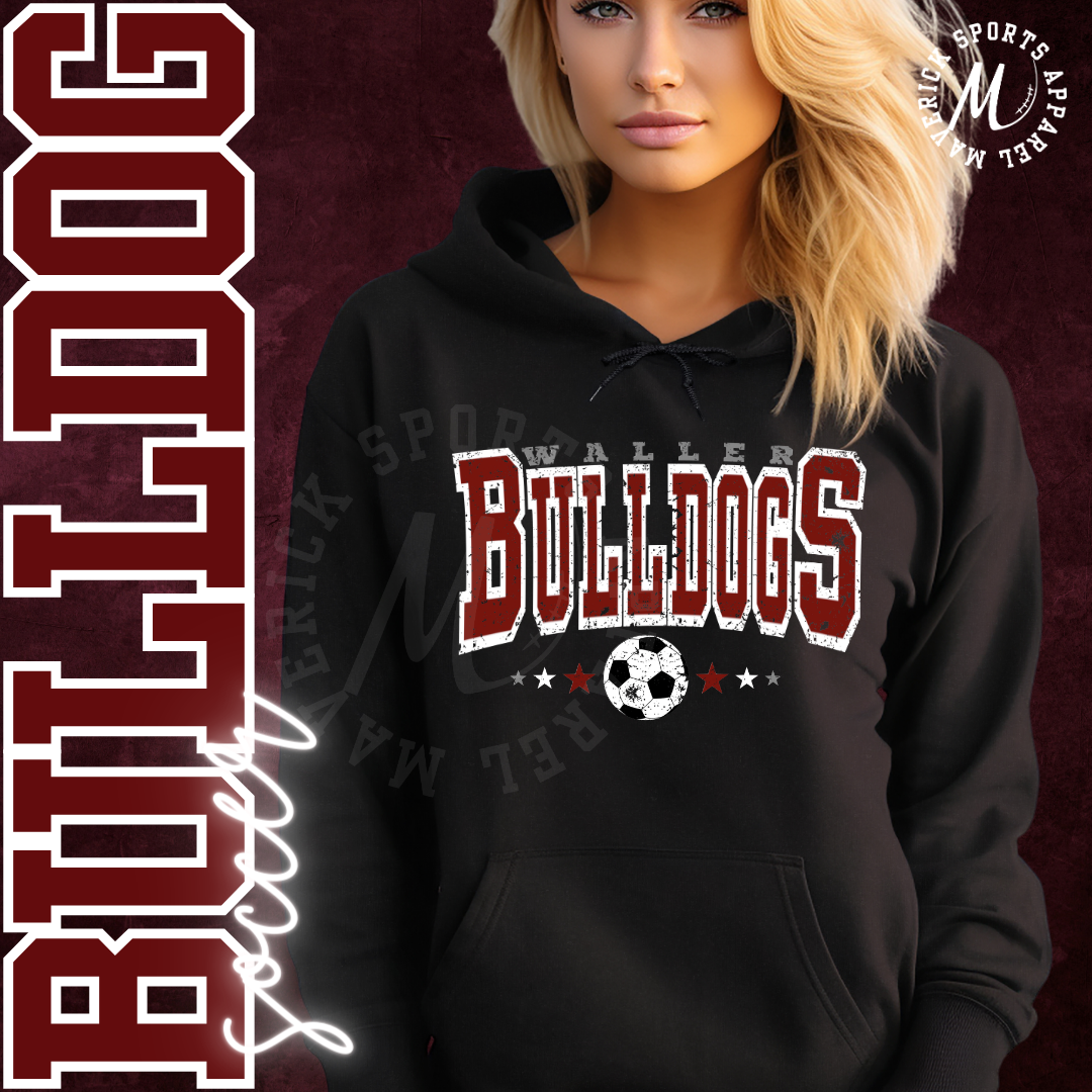 Waller Bulldogs Soccer Hoodie
