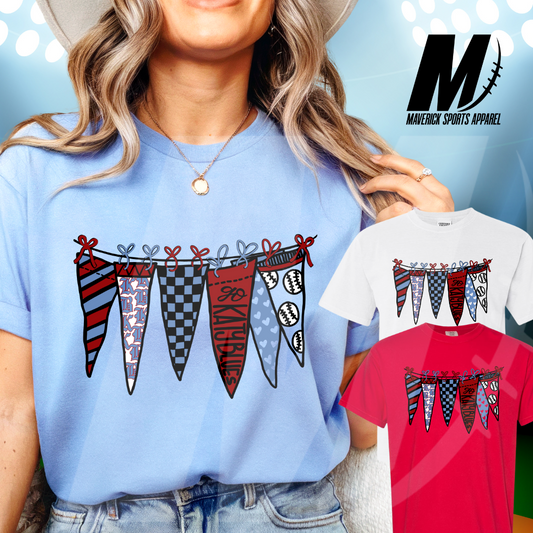 Katy Blues Pennant Banner Comfort Colors® Tee