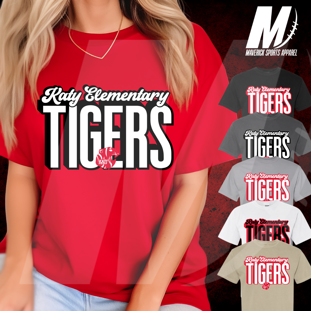 Katy Elementary Block Script Comfort Colors® Tee