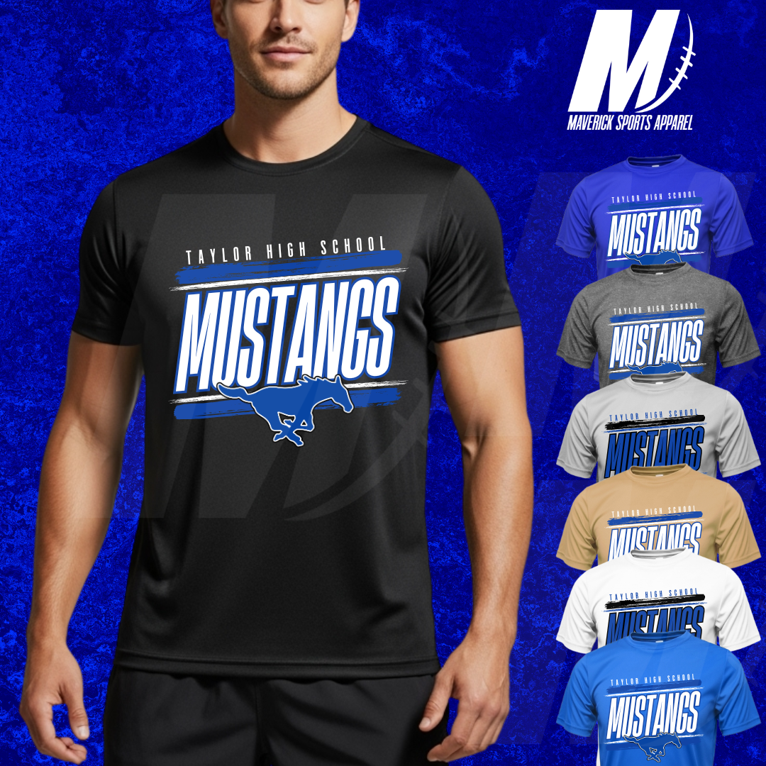Taylor Mustangs Varsity – Xtreme Tek Dri-Fit Tee