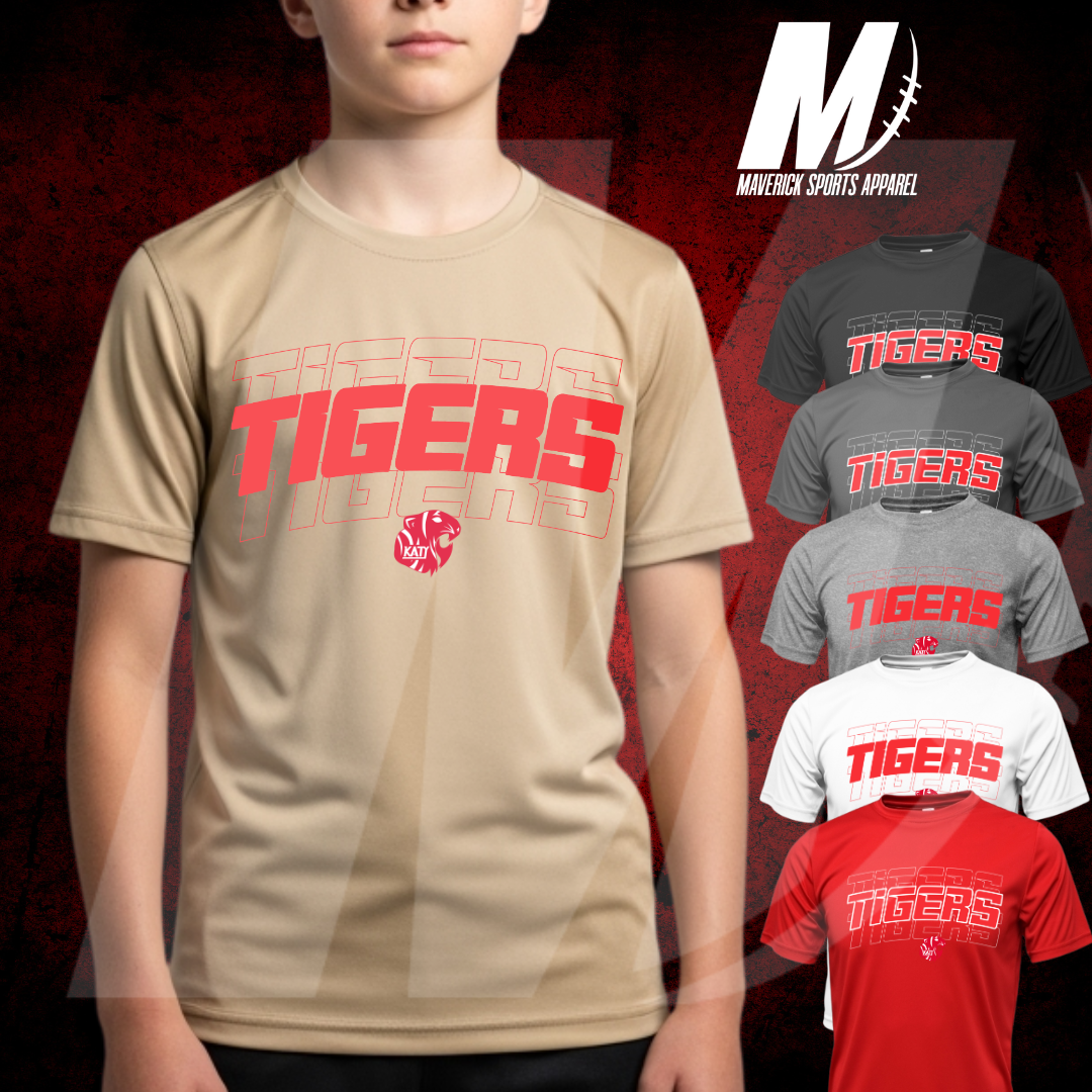Tigers Stacked Tee – Xtreme Tek Dri-Fit Tee