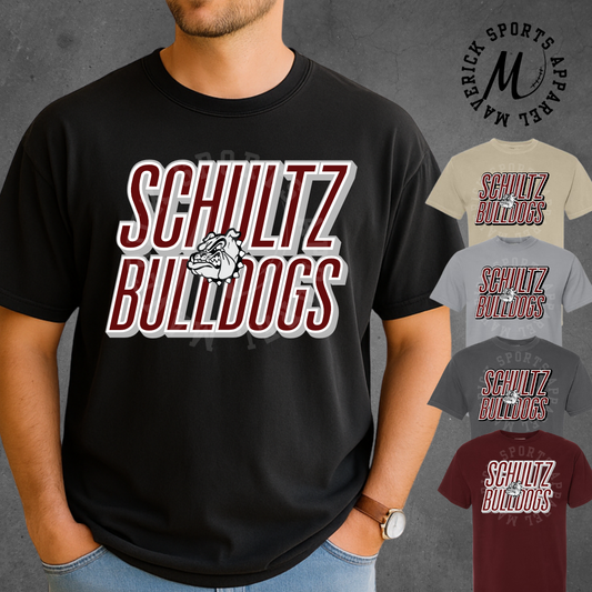 Stacked SJH Bulldogs Comfort Colors® Tee
