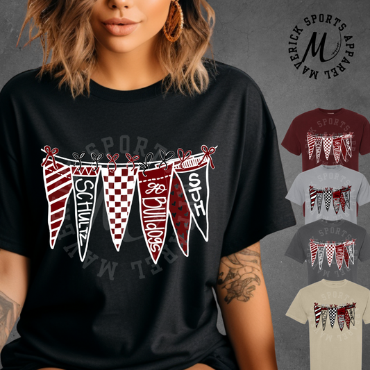 Schultz Junior High Pennant Banner Tee – Comfort Colors®