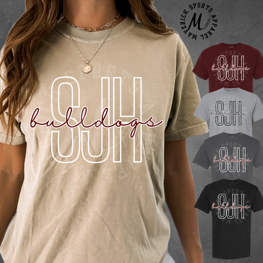 Schultz Junior High Neon Script Outline Tee – Comfort Colors®