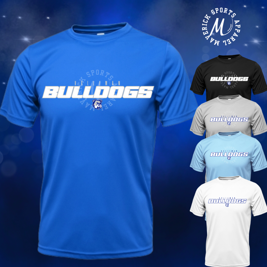 Holleman Elementary Bulldogs Block Letter Tee – Xtreme Tek Dri-Fit