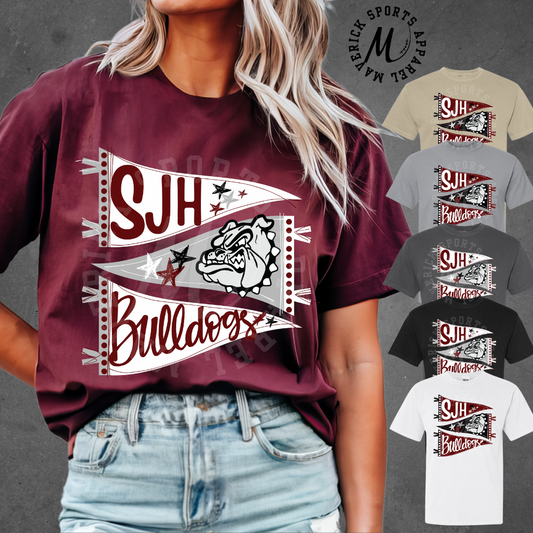 Schultz Junior High Hand-Drawn Pennant Tee – Comfort Colors®