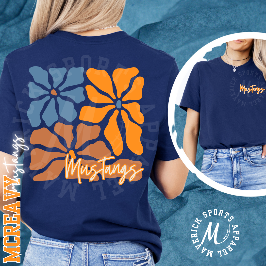 Mustangs Spring Floral Tee