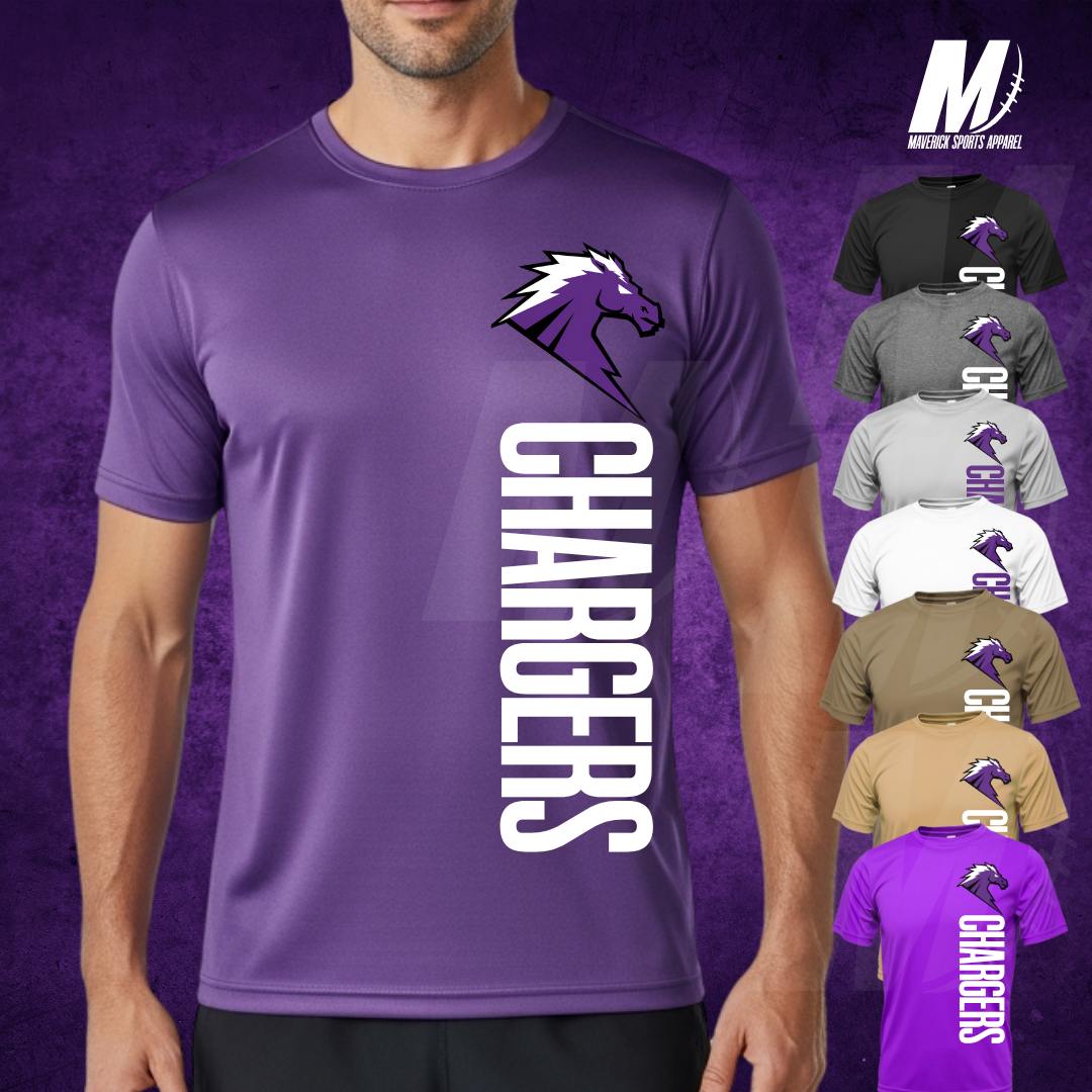 Fulshear Chargers Vertical Mascot Tee – Xtreme Tek Dri-Fit