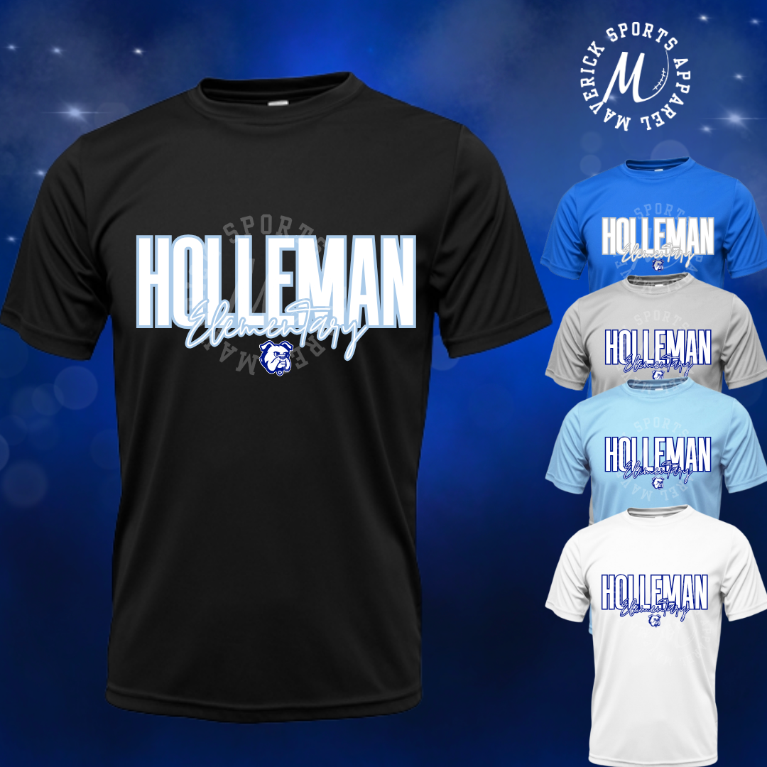 Holleman Bulldogs Bold Script Tee – Xtreme-Tek Dri-Fit