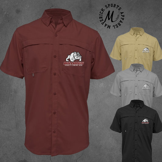 SJH Bulldogs Men’s Short Sleeve Fishing Shirt