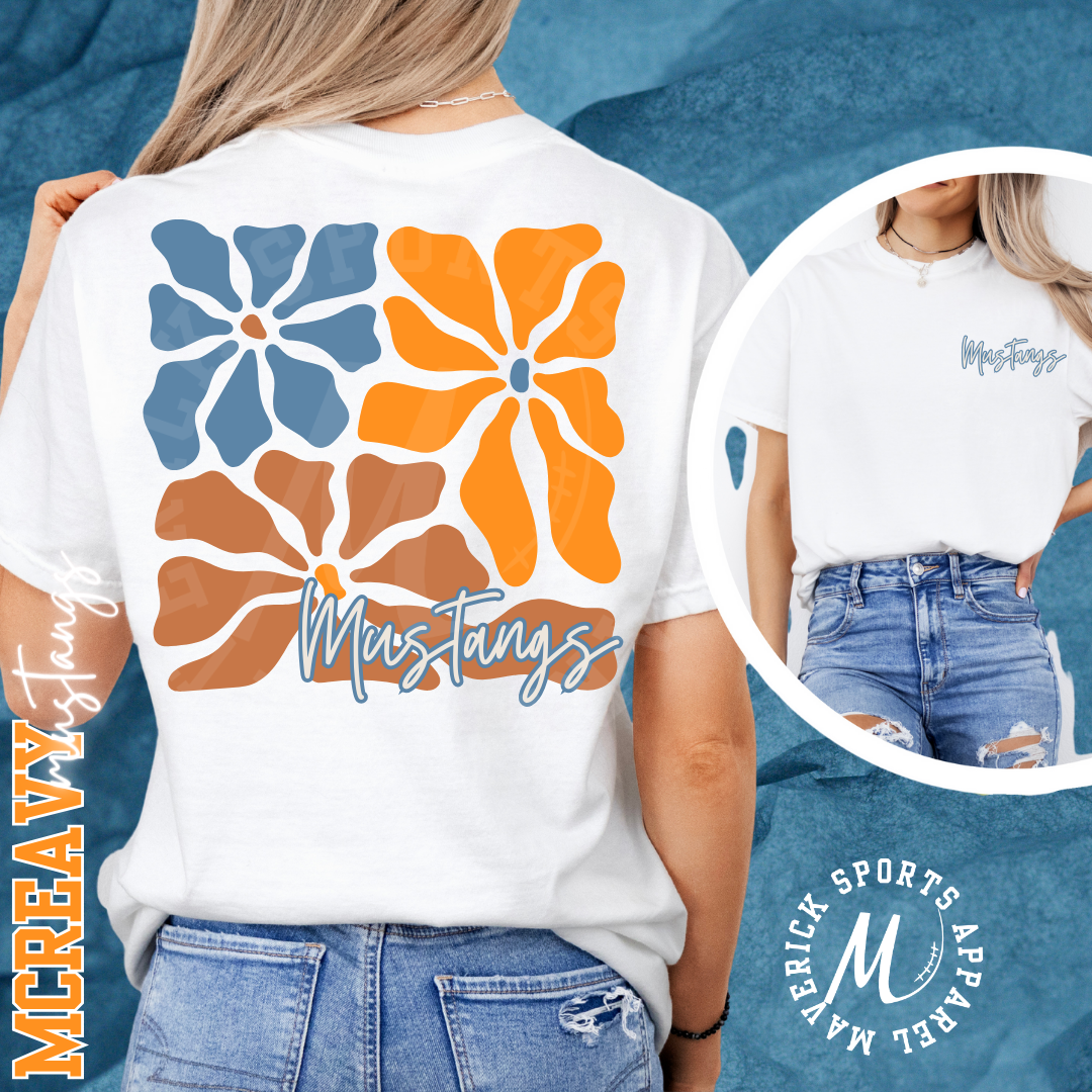 Mustangs Spring Floral Tee