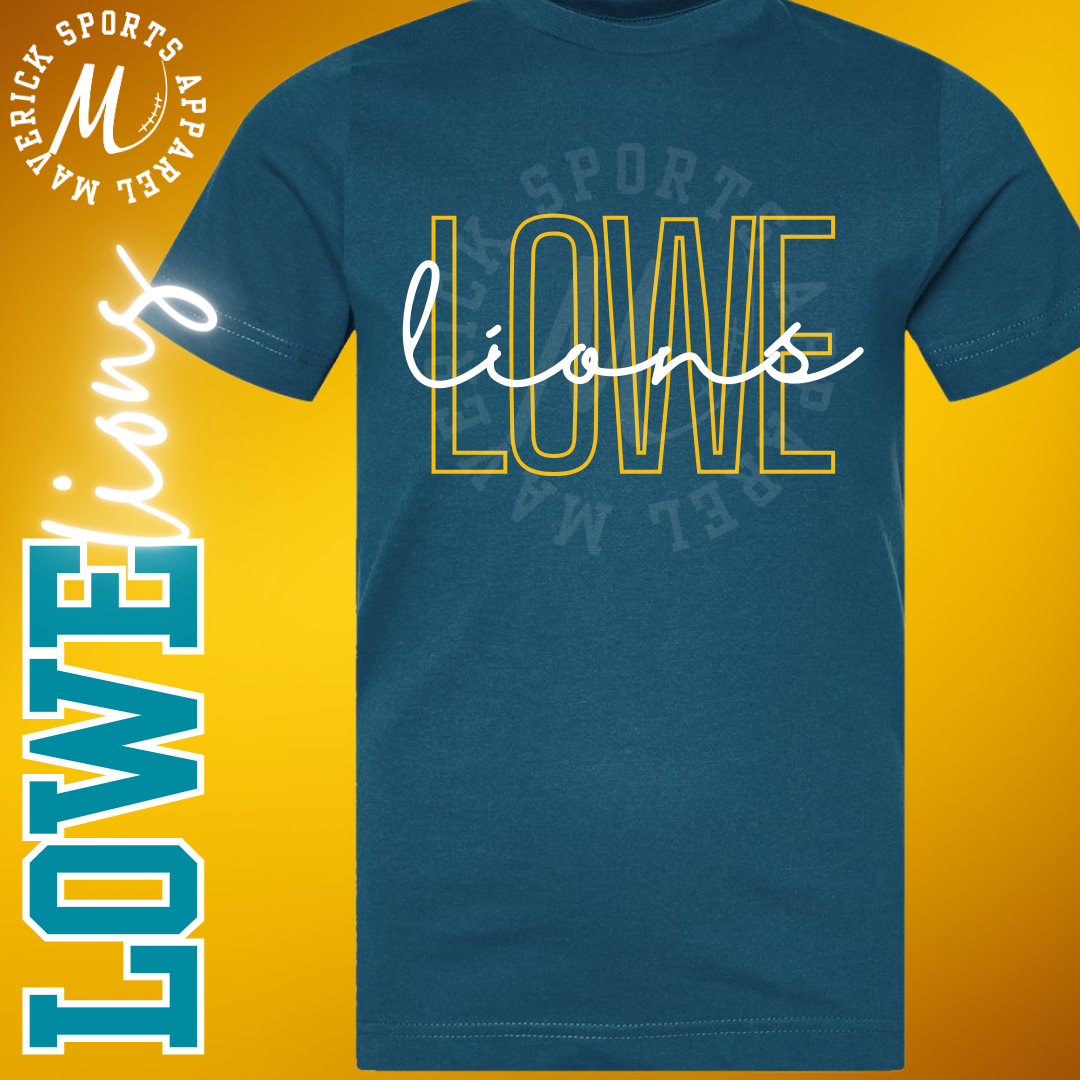 Lowe Lions Neon Outline Tee