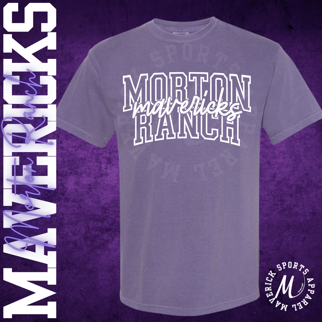 Morton Ranch Mavericks Varsity Comfort Colors Tee