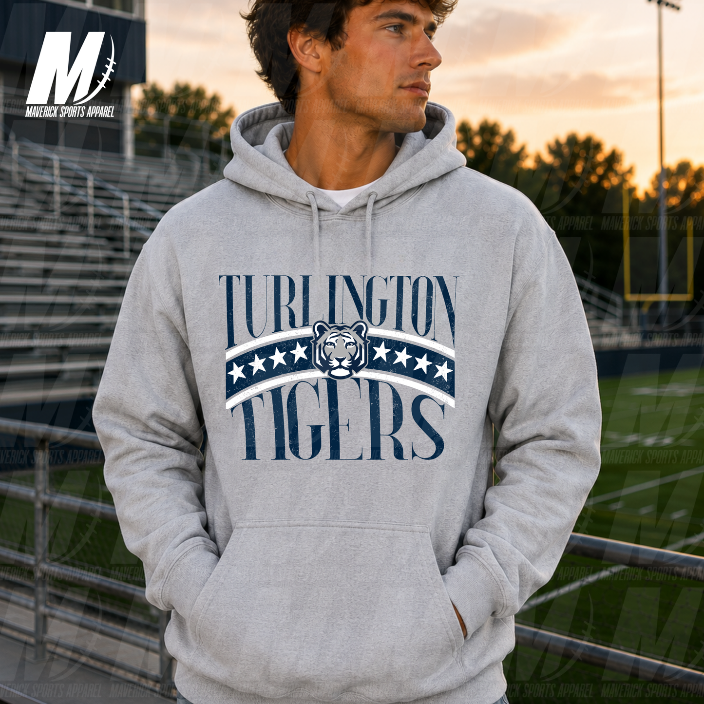 Turlington Tigers University – Fleece Hoodie