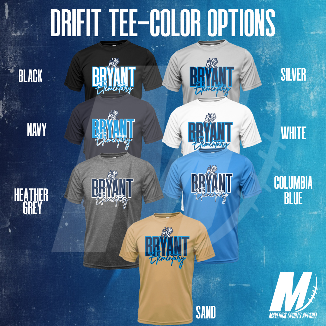 Bryant Elementary Bengals Bold Script – Xtreme Tek Dri-Fit Tee