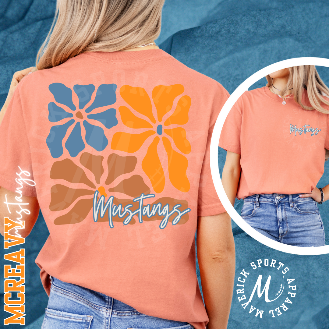Mustangs Spring Floral Tee