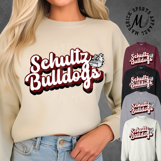 Schultz Bulldogs Crewneck Sweatshirt