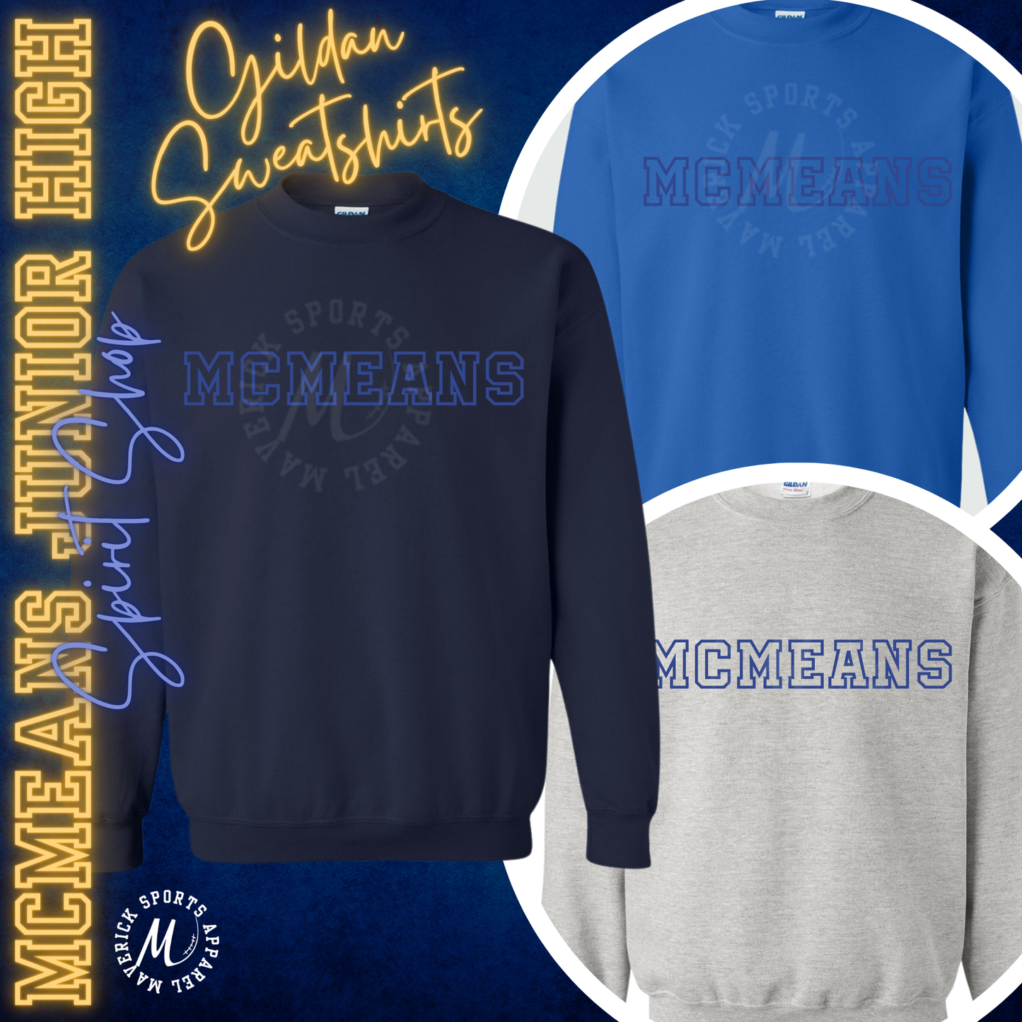 McMeans Varsity Crewneck Sweatshirt