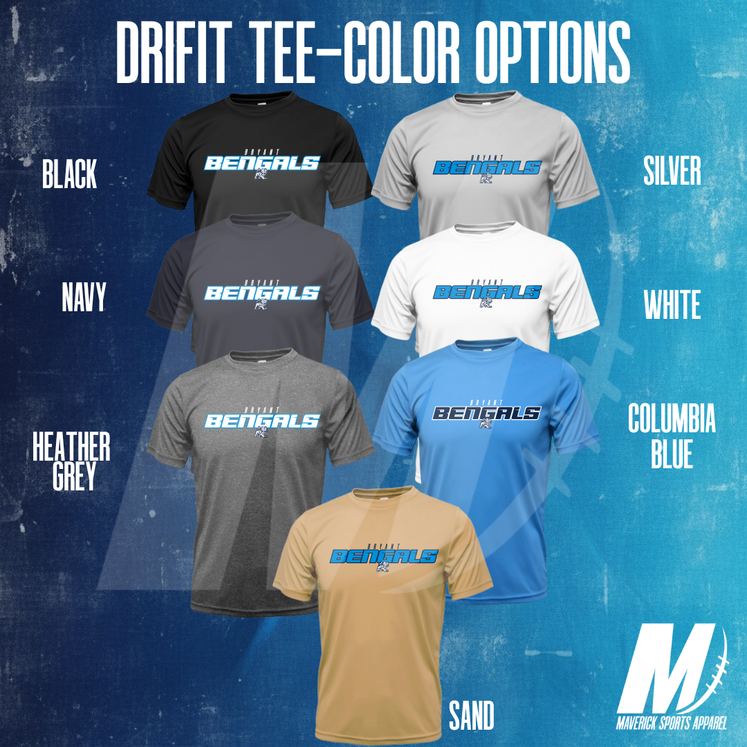 Bryant Bengals Block Letter Tee – Xtreme Tek Dri-Fit Tee