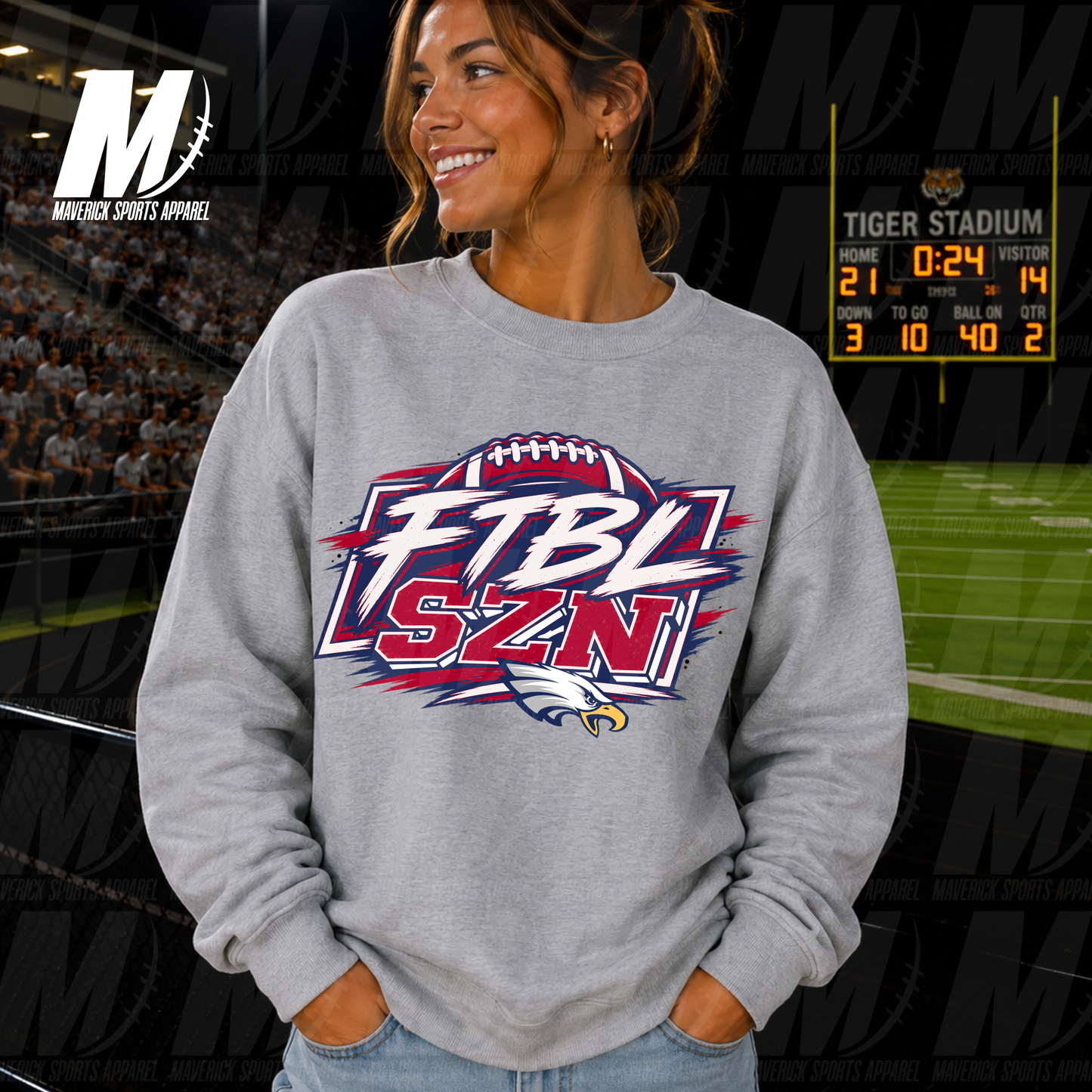 Game Face | Humble ISD | FTBL SZN Crewneck Sweatshirt