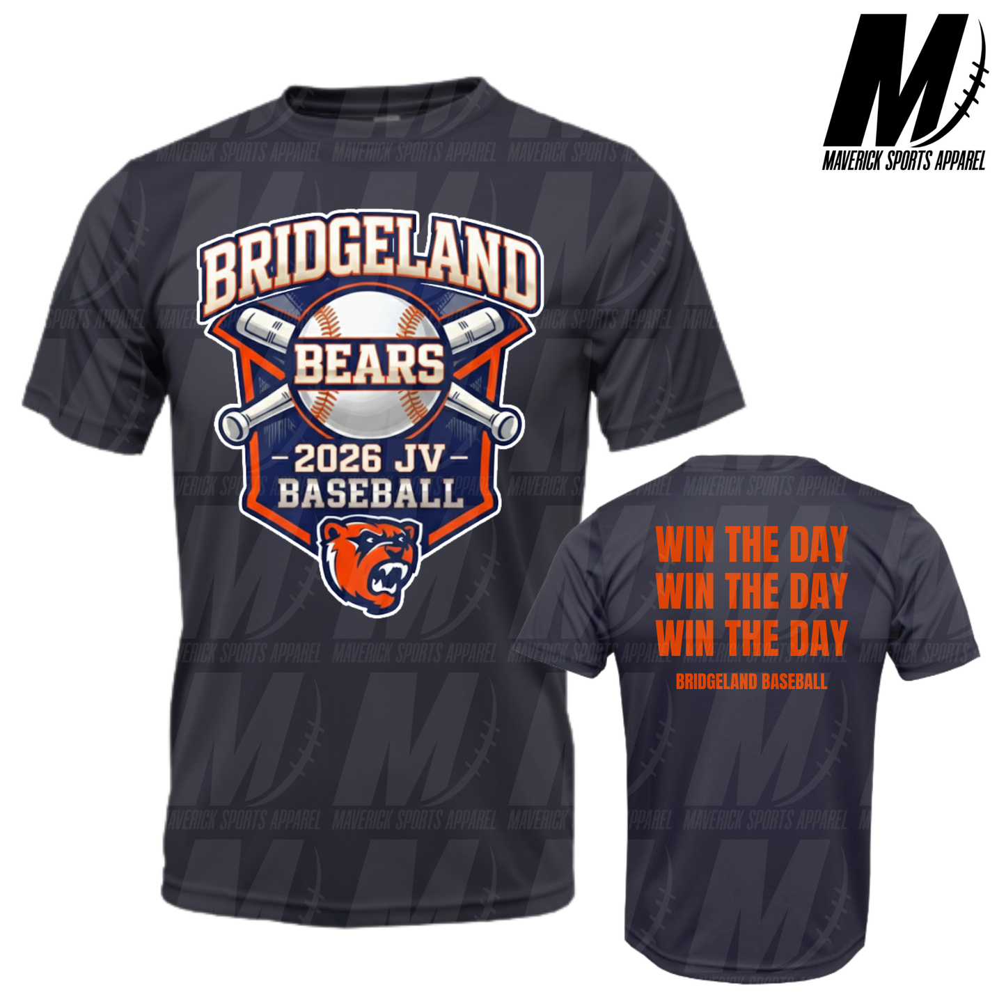 Bridgeland Baseball Player Drifit Tee