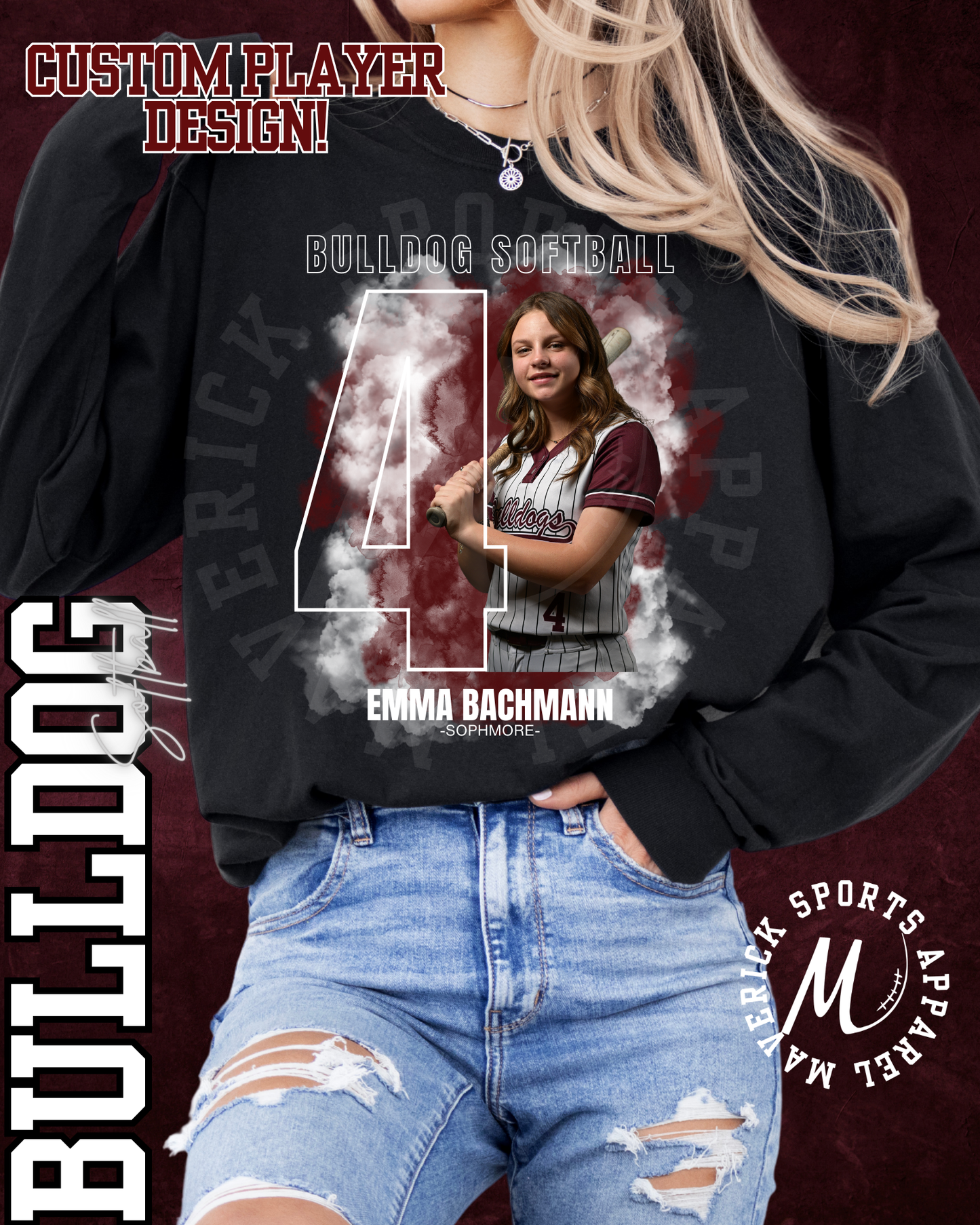 WHS Softball Player Tee