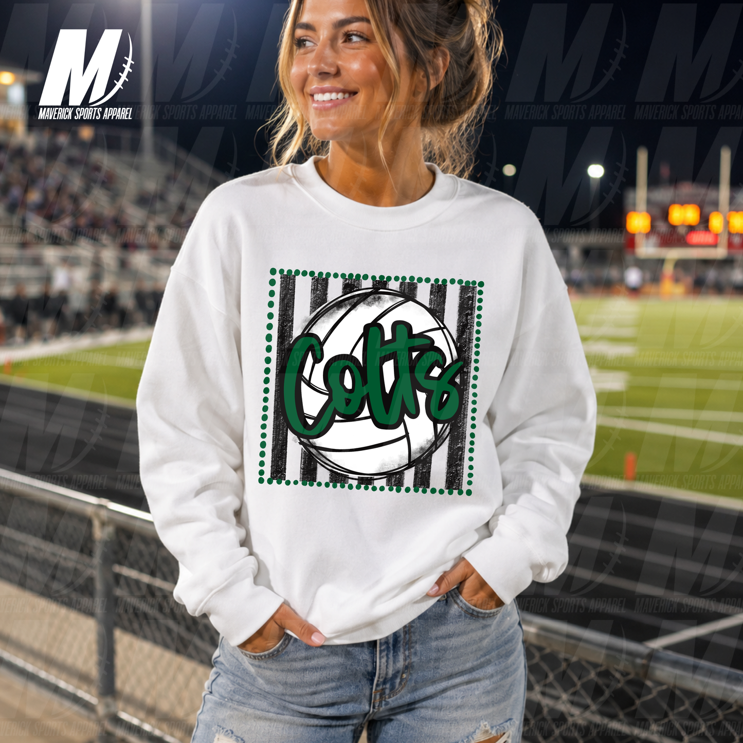 Cardiff Colts Centerstage Volleyball – Crewneck Sweatshirt