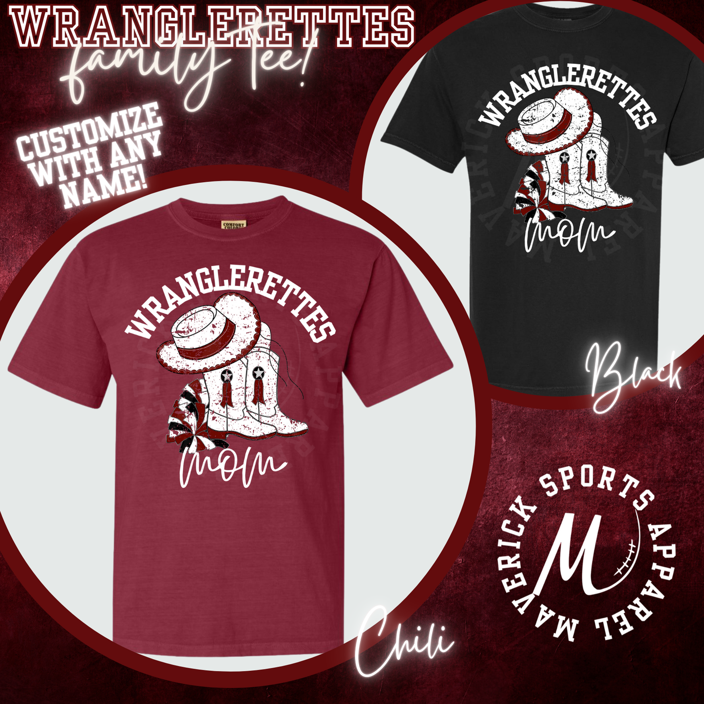 Wranglerettes Customizable Family Tee