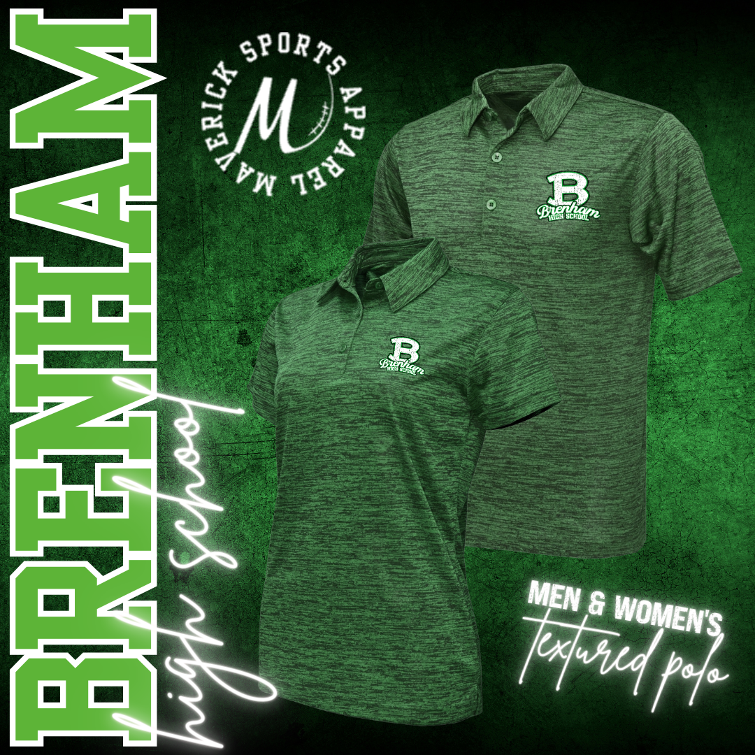 Brenham High School Textured Dri Fit Polo