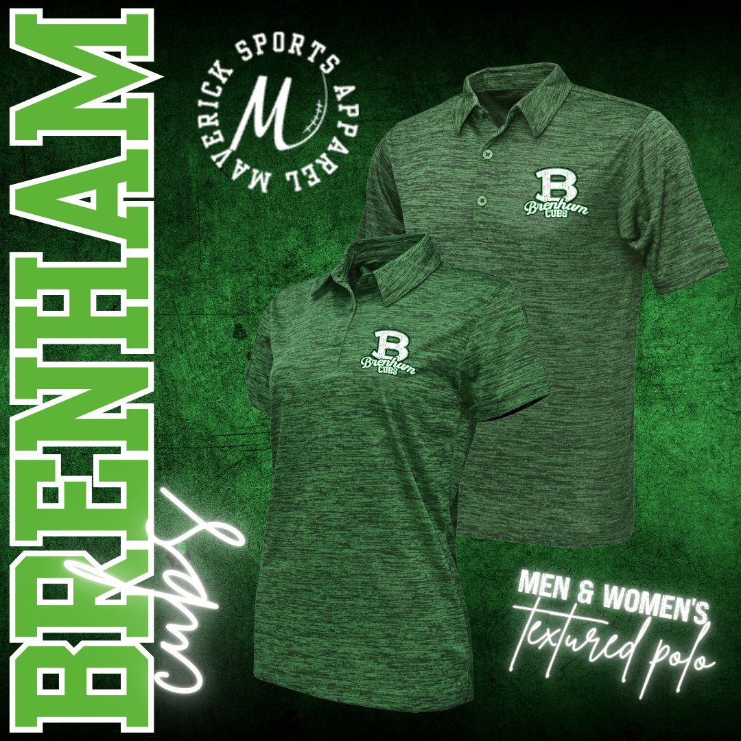Brenham Cubs Textured Dri Fit Polo