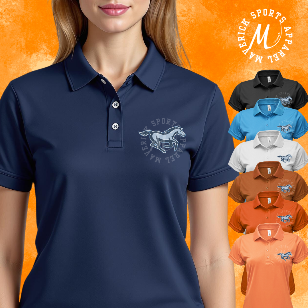 Mustangs Adult Xtreme-Tek Performance Polo