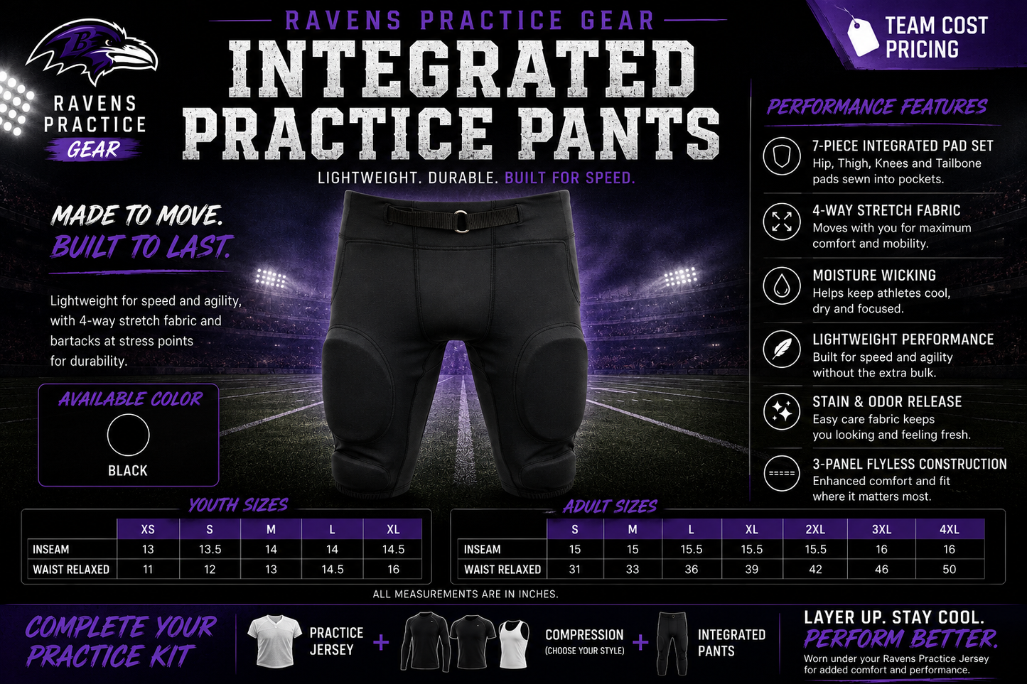Player Practice Pants