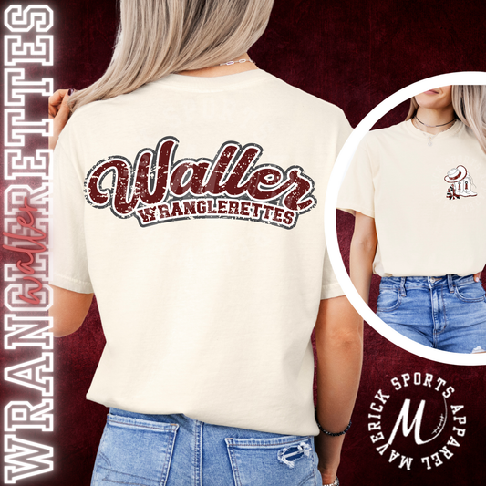 Wranglerettes Retro Pocket/Back Comfort Color Tee