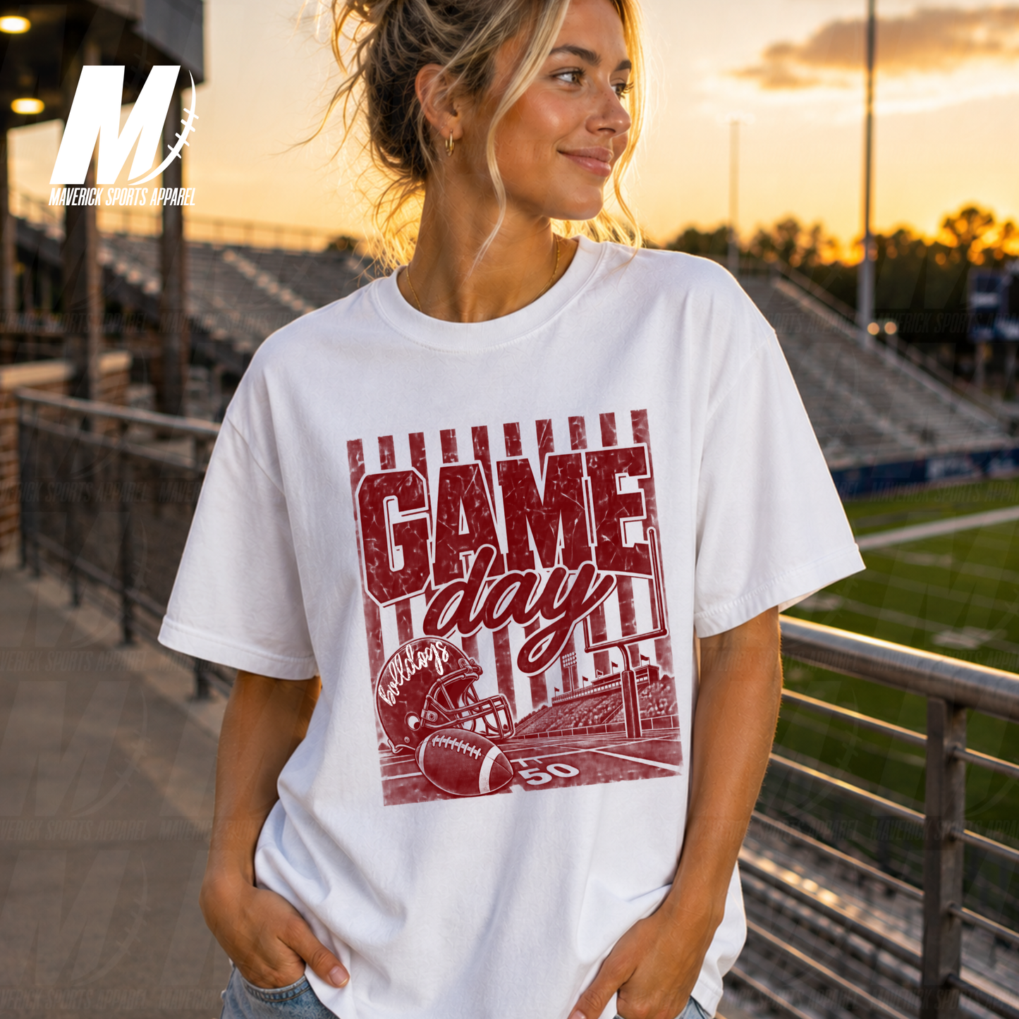 Stadium Nights | Waller ISD | FTBL SZN Comfort Colors Tee