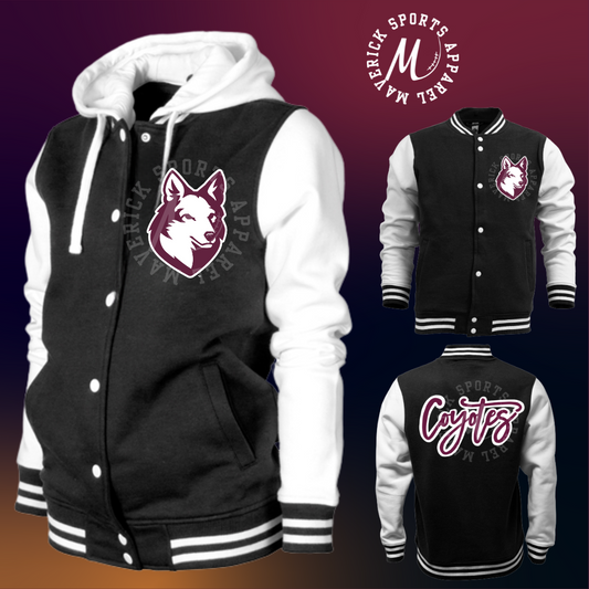 Cure Elementary Coyotes Varsity Letterman Jacket
