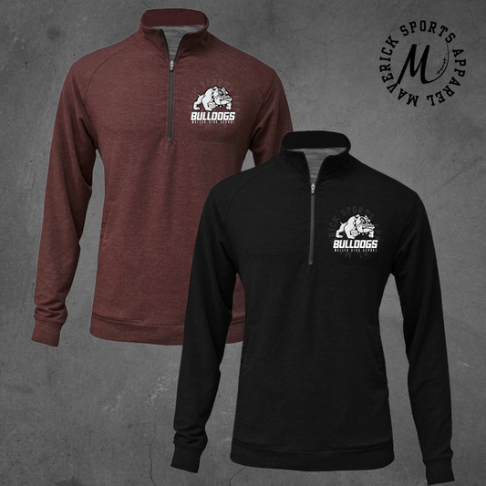 WHS Bulldogs Tri-Blend 1/4 Zip Pullover