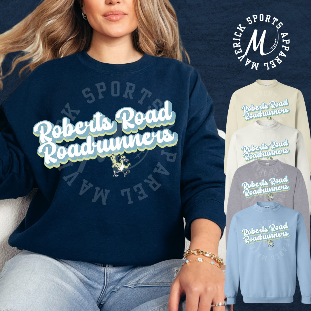 Roberts Road Elementary Roadrunners Crewneck Sweatshirt