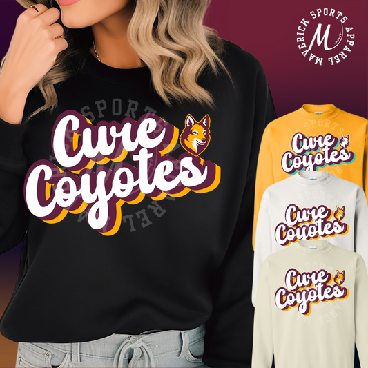 Cure Coyotes Crewneck Sweatshirt