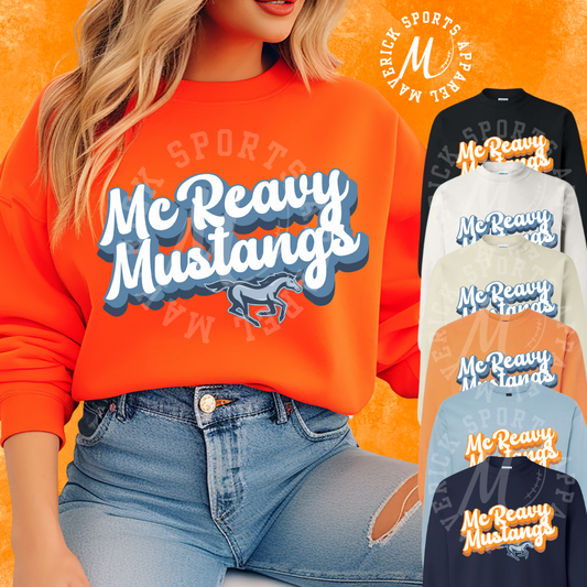 McReavy Mustangs Crewneck Sweatshirt