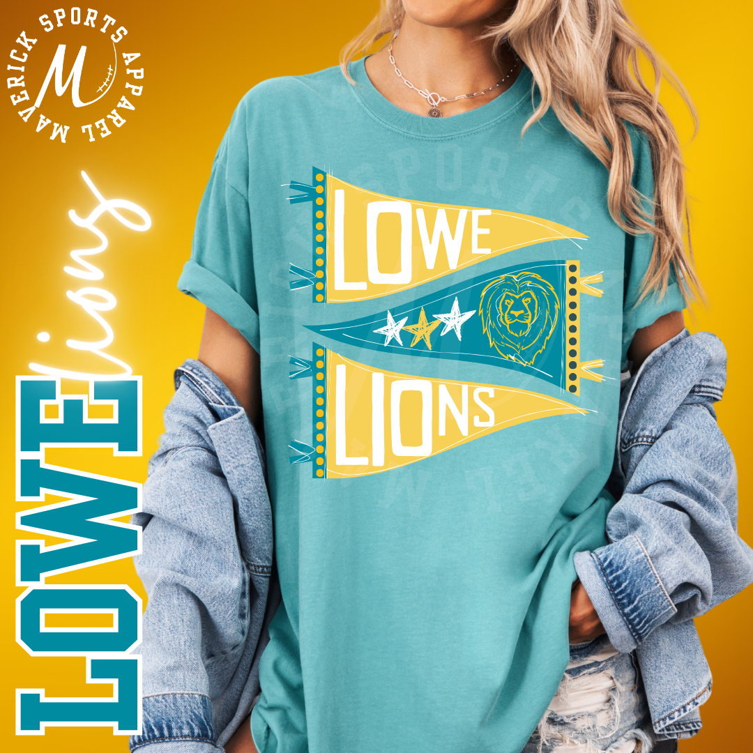 Lowe Lions Pennants Tee