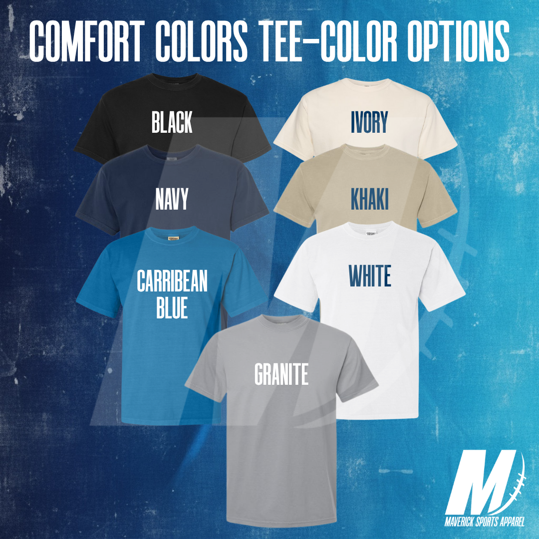 Bryant Bengals Comfort Colors® Tee – Hand-Drawn Checkerboard BES Monogram Pocket & Bubble Back