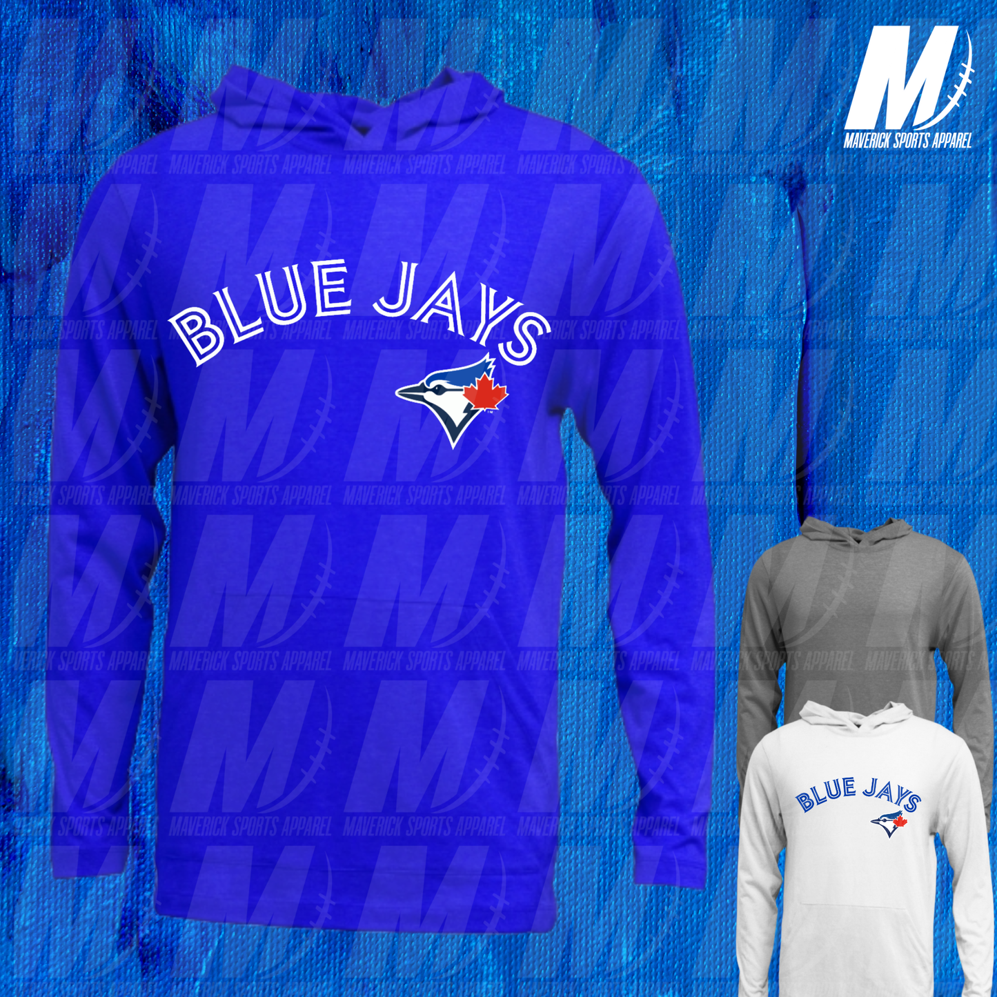 Blue Jays Soft Tek Long Sleeve Hoodie Tee