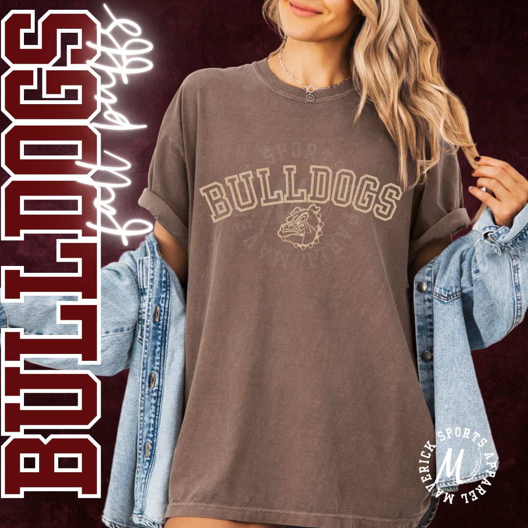 Bulldogs Varsity Fall Puff Ink Tee